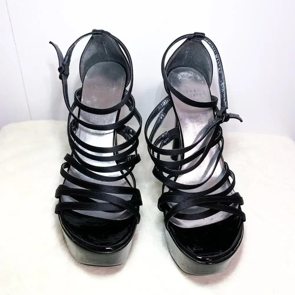 STUART WEITZMAN Strappy Platform Stiletto Heels